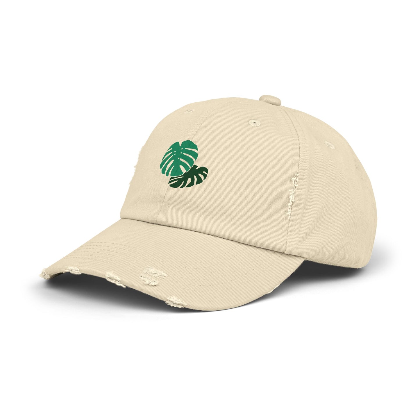 Maeve The Monstera Unisex Distressed Cap